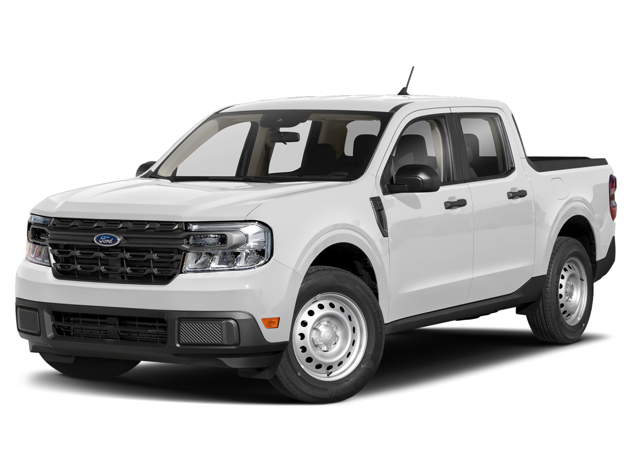 2024 Ford Maverick XL in Oxford White — front three-quarter view