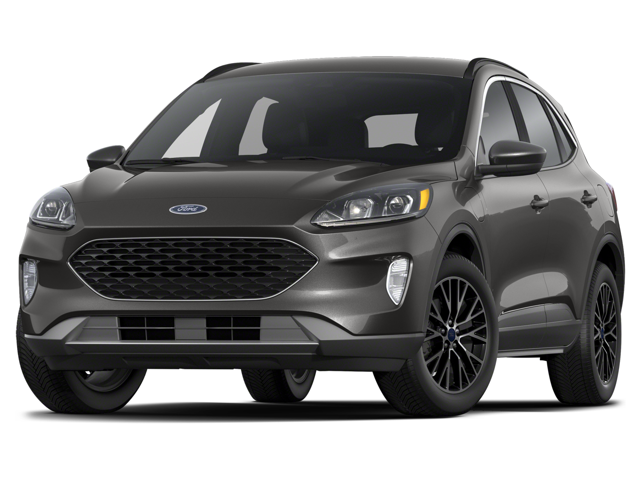 2022 Ford Escape SE Plug-In Hybrid in Black Metallic — front three-quarter view