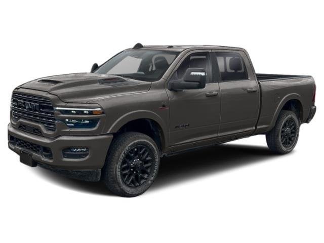 2026 RAM 3500 Longhorn in Diamond Black Crystal Pearl-Coat Exterior Paint — front three-quarter view