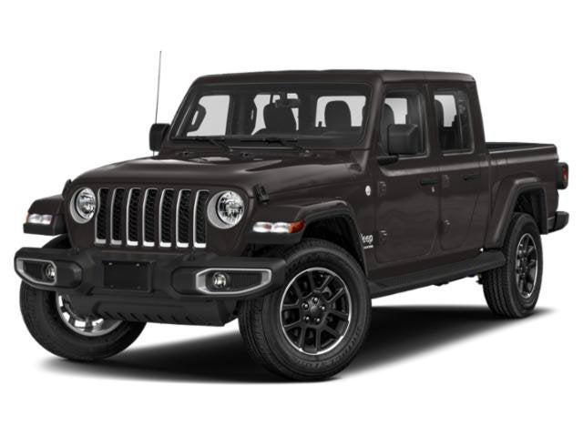 2022 Jeep Gladiator Overland in Granite Crystal Metallic Clearcoat — front three-quarter view